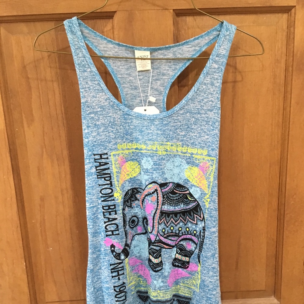 NH Hampton Beach Boho Elephant Tank Top